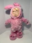 Ralphie Christmas Story Gemmy Animated Side Stepper Pink Bunny Suit Plush Nwot. Fixed Price $32.45.