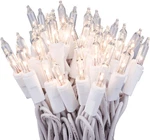 612 Vermont 50 Clear Christmas Lights White Wire, Ul Approved For Indoor/out. Fixed Price $21.99.