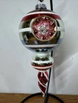 Christopher Radko Shiny Brite 8" Reflector Glass Finial Christmas Tree Ornament. Fixed Price $39.50.