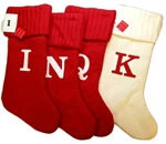 Wondershop Monogramed Initial 19" Knit Christmas Stocking -red/ivory -various. Fixed Price $9.99.