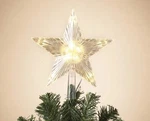 Gerson Battery Operated Lighted New Star Tree Topper 10 Warm White Led Lights. Fixed Price $14.99.