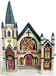 Christmas Streets "fiber Optic: Church" (11" Tall) **color Changing** Rare !!!. Fixed Price $39.99.