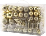 76CT Christmas Tree Ornaments Set,golden Shatterproof Balls Decoration. Fixed Price $30.80.