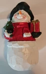 Enchanted Forest Christmas Decoration Snowman With Present. Fixed Price $14.87.