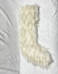 Z Gallerie Ivory Glam Faux Fur Holiday Stocking. Fixed Price $18.58.