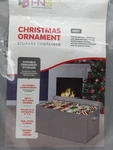 Christmas Ornament Storage Container With Dividers -box Stores Up 54 4" .... Fixed Price $13.75.