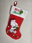 Peanuts Kurt Adler Snoopy Woodstock Appliqued Christmas Stocking 18"X10" New. Fixed Price $27.99.