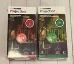 Gemmy 35864 Set Of 2 Christmas Lightshow Led Projection Kaleidoscope Green & Red. Fixed Price $39.99.
