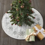 Yuletide Burlap Antique White Snowflake Tree Skirt 24 Vhc Brands. Fixed Price $19.95.