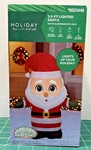 Holiday Living Santa Claus 3.5-FT Lighted Christmas Inflatable Led Airblown Yard. Fixed Price $21.95.