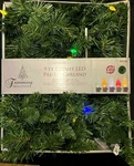 Trimming Traditions 9FT Christmas Led Pre-lit Garland 35 Light Battery Nos. Fixed Price $24.99.