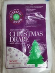 Buffalo Snow Tex Sparkling Christmas Drape Silver Glitter 36"X60" Tree Skirt. Fixed Price $13.04.