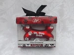 Epic Dog Bone Christmas Ornament - Sit, Stay, Drink Red Glass. Fixed Price $29.95.