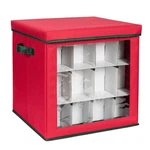 Honey-can-do 48-ORNAMENT Storage Box, Red SFT-08360 Protects Decorations. Fixed Price $33.87.