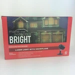 Snowflake Laser Light Projector Green Christmas Timer Outdoor Indoor. Fixed Price $23.99.