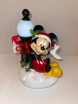 Disney Mickey Mouse Christmas Holiday Garden Statue Figurine Light Up Lamp Post. Fixed Price $35.00.