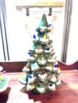 Ceramic Lighted Christmas Tree By Transpac. Fixed Price $45.00.