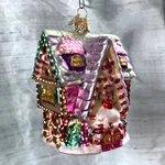 Old World Christmas, Owc, "cupcake Cottage" Glass Ornament #20029 Euc. Fixed Price $24.49.
