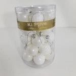 New Ki Store 34CT White Shatterproof Christmas Balls. Fixed Price $9.95.