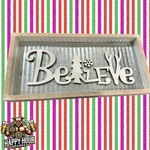 Midwood Brands Llc Christmas Metal & Sign Believe 12.25" X 6" Nwt. Fixed Price $13.00.