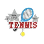 Racquet & Ball/school Sport/tennis Star Personalized Ornament. Fixed Price $18.95.