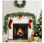 12FT(2 * 6FT) Christmas Norfolk Pine Garlands, Winter Decor Real Touch G.... Fixed Price $15.00.