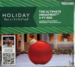 Holiday Living Ultimate Pvc Red Ornament 3-FT Christmas Inflatable 6023495. Fixed Price $99.99.