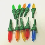 10 Assorted - Ge Staybright Led Ez Light Replacement Bulbs Red/green/blue/yellow. Fixed Price $7.95.