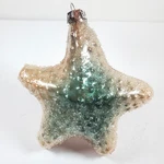 Christmas Ornament Beaded Starfish Seafoam & Peach Nautical Tree Decor 4"X4". Fixed Price $18.47.