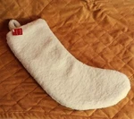 Target Wondershop 20" Christmas Faux Shearling Stocking White, Bn. Fixed Price $10.00.