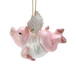 Noble Gems Flying Pig Glass Ornament W. Fixed Price $27.49.