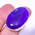 Purple Botswana Agate Handmade 925 Sterling Silver Ring S.9 R5832-40. Fixed Price $18.99.