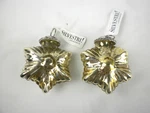 Nwt Silvestri Gold/silver Mercury Glass Star Christmas Ornaments - Pave Top (2). Fixed Price $11.04.