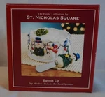 Nicholas Square Button Up Christmas Dip Mix Set Bowl & Spreader Snowman New. Fixed Price $15.00.