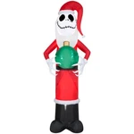 Gemmy Airblown Inflatable Jack Skellington Santa With Ornament 8.5FT. Fixed Price $49.99.