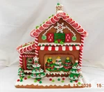 New Trimsetter Gingerbread House Light Up Led Christmas Tree Store 15"T X 12.5"L. Fixed Price $179.99.