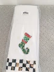 Brand New Mackenzie Childs Elf Stocking Hand Towel Set Of 2. Fixed Price $69.99.