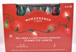 1 Box Wondershop Target 35 Faceted Iridescent Flame Tip Christmas Lights Tested. Fixed Price $35.00.