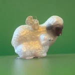 Old World Christmas Glass Blown Ornament, Sheep With Lamb. Fixed Price $14.99.