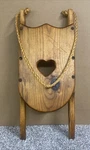 Holiday Old Fashioned Style Wood Sled Christmas Sleigh Decoration Wall Hanging. Fixed Price $18.20.