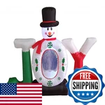 Bzb Goods 4 Ft Christmas Inflatable Joy Snowman Globe Yard Decoration Led. Fixed Price $81.02.