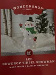 Wondershop Target Lit Tinsel Snowman 28 Christmas Holiday Lighted Yard Decor. Fixed Price $49.99.