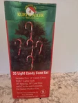 String Of Kurt Adler Candy Light Set With 5 Large Canes Christmas. Fixed Price $29.95.