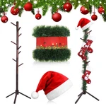 Cinnvoice 70 Inch Christmas Stocking Holder Red And White, Green, Walnut. Fixed Price $63.99.