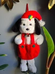 Vtg Santas Best Rennoc Plush Puppy Dog Christmas Stocking Puppet Anthropomorphic. Fixed Price $24.95.