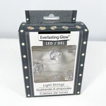 New Everlasting Glow 10 Ft Led White Gold String Lights Ice Shape Battery Op. Fixed Price $5.99.