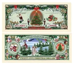 Pack Of 50 - Holiday Cheer $25.00 Christmas Tree Collectible Novelty Money. Fixed Price $12.95.