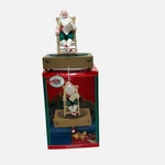Vintage 1990 Hallmark Musical Santa Rocking Chair Stocking Holder Christmas. Fixed Price $14.99.