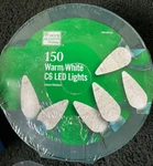 Home Accents Christmas String Lights Holiday 150 Bulb C6 Led Warm White 49.8 Ft. Fixed Price $17.99.