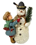 Vtg Hallmark Keepsake Very Merry Snowman Xmas Ornament 2003 Victorian Crackle. Fixed Price $12.01.
